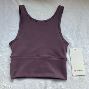 Dark purple lululemon cropped tank